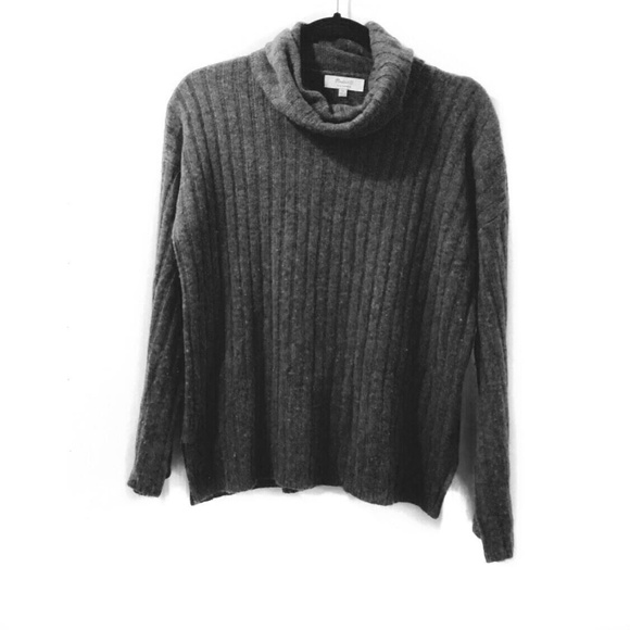 Madewell Sweaters - Madewell Gray Cashmere Cowl Neck Sweater  S XS